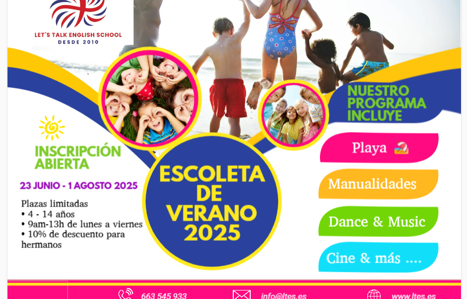 Escuela de verano en grao de gandia